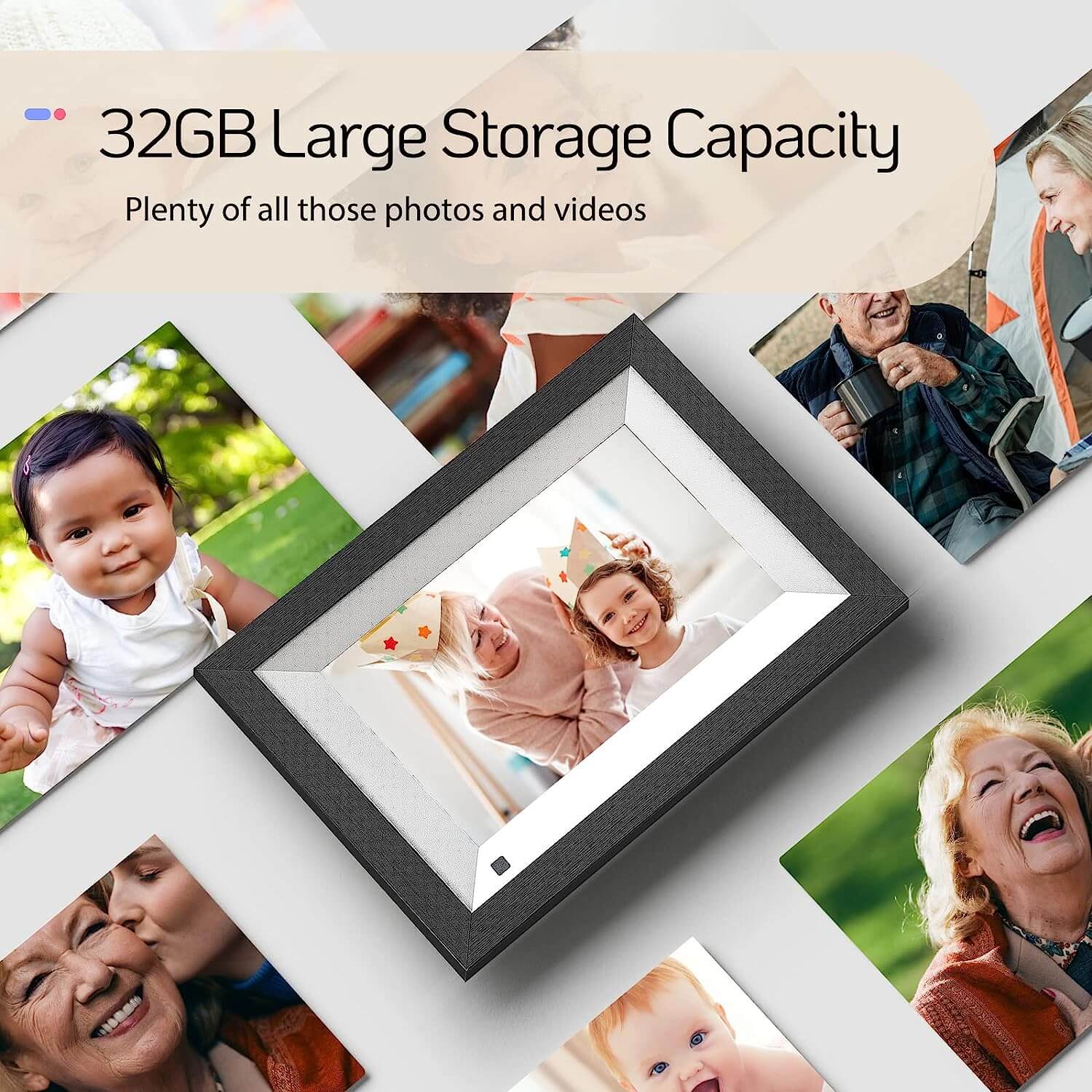 ELITE 8 8" HD DIGITAL PHOTO FRAME