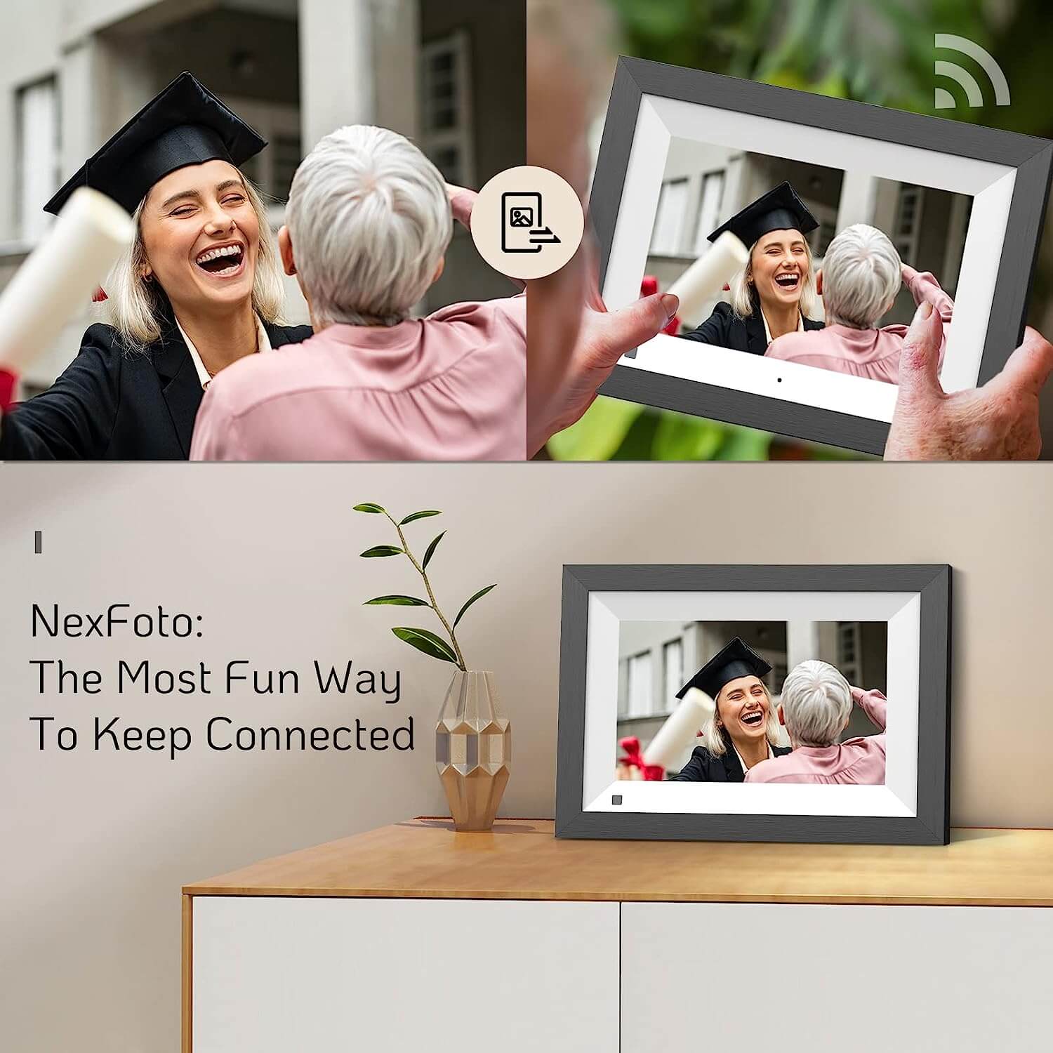 ELITE 8 8" HD DIGITAL PHOTO FRAME