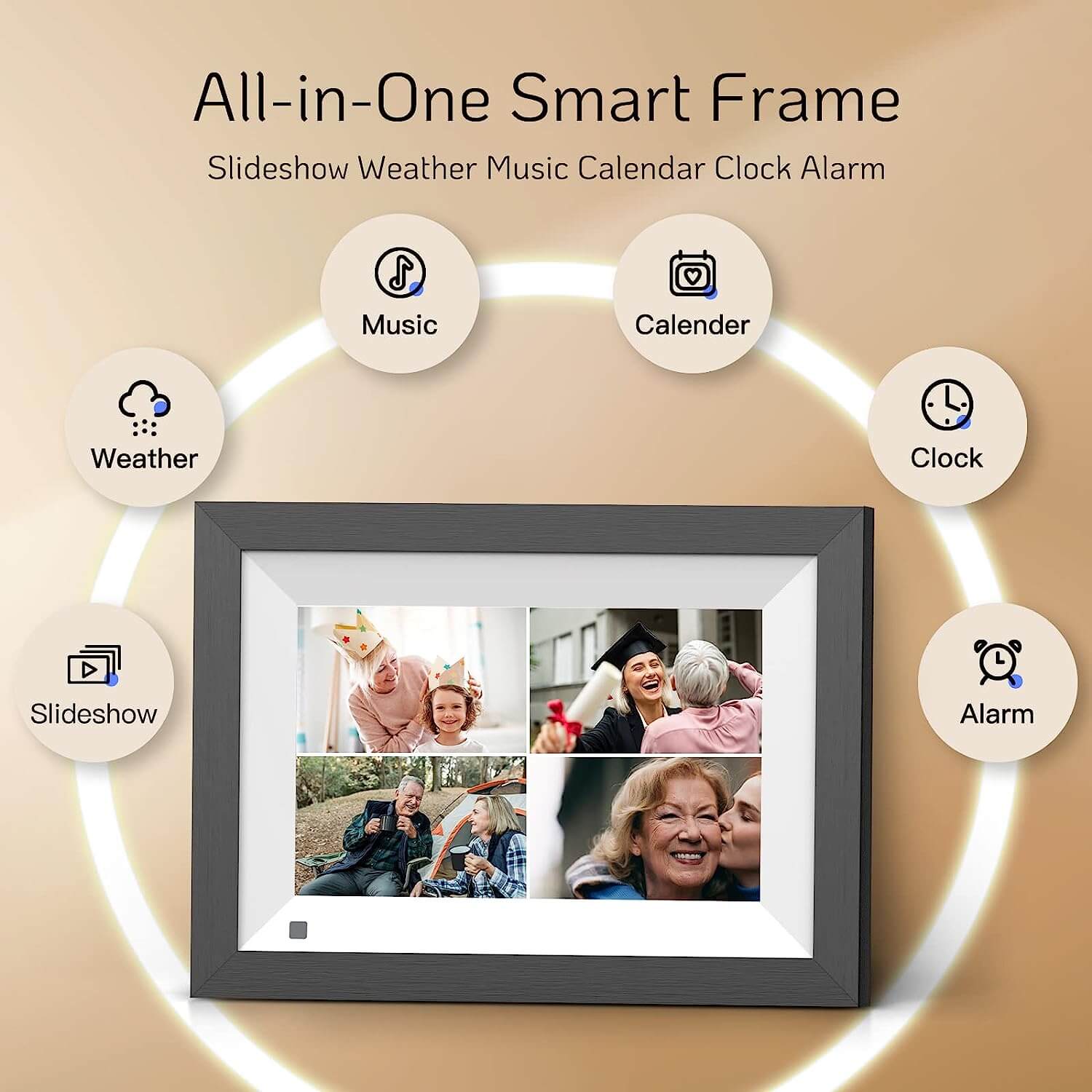 ELITE 8 8" HD DIGITAL PHOTO FRAME
