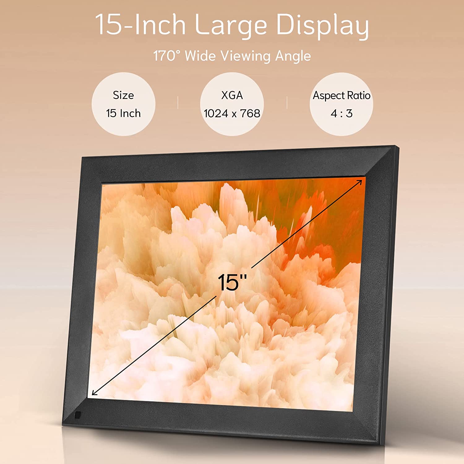 ELITE 15 MAX 15" XGA DIGITAL PHOTO FRAME